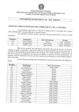 ministero dell`interno - Vigili del fuoco Volontari Pieve Emanuele