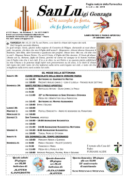 SanLu 29 giugno 2014 - Parrocchia San Luigi Gonzaga Pesaro
