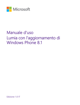 Manuale d`uso del Lumia con l`aggiornamento di