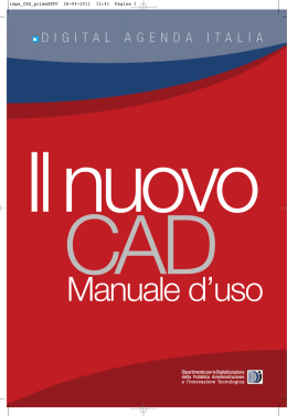 Il nuovo CAD. Manuale d`uso - Dipartimento Funzione Pubblica