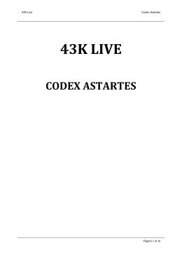 Codex Astartes Giocatori 5.3