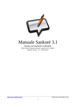 Manuale Sankoré 3.1 - LICEO CARDUCCI Bolzano