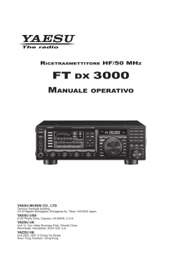 Yaesu - FT-DX3000 Manuale Utente Italiano