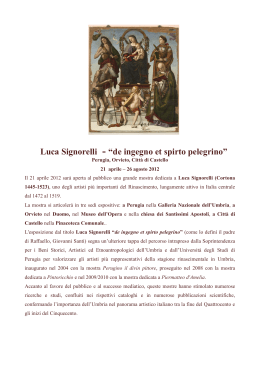 Luca Signorelli - “de ingegno et spirto pelegrino”