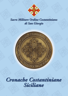 Scarica l`allegato in PDF - Sacro Militare Ordine Costantiniano di S