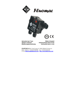 Istruzioni per l`uso Mode d`emploi Owner`s manual Instrucciones