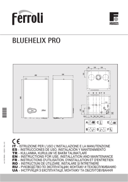 Manual Instrucciones BLUE HELIX PRO espa&ntilde;ol