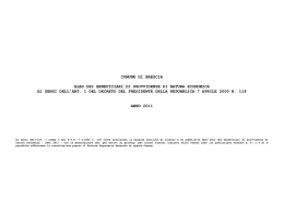 Albo contributi sussidi anno 2011