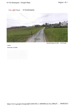 10 Via Montepian - Gocgle Maps Pagina 1 di 1