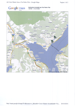 Indicazioni stradali per Via Fabio Filzi