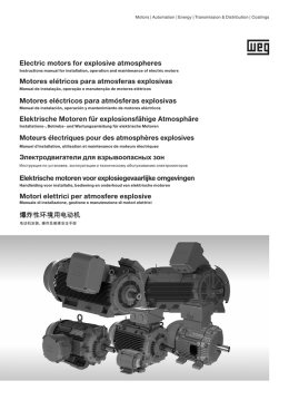 Moteurs &eacute;lectriques pour des atmosph&egrave;res explosives