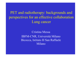 PET and radiotherapy: backgrounds and perspectives for an