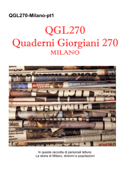 QGL270 Quaderni Giorgiani 270