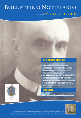 Luglio 2010 - Ordine dei Medici di Bologna