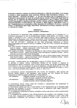 Verbale n. 1 del 11/08/2014