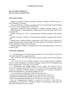 curriculum vitae - Il Filo di Arianna