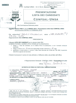 lista n. 3_confsal unsa - MIUR &ndash; Ufficio Scolastico Regionale per il