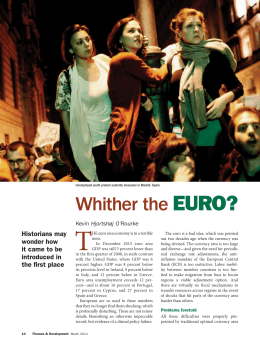 Whither the Euro? - FINANCE & DEVELOPMENT - March 2014