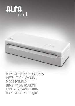 MANUAL DE INSTRUCCIONES INSTRUCTION MANUAL
