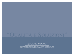 Scarica la Brochure dello Studio Viano