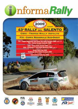 Informazioni - Rally del Salento
