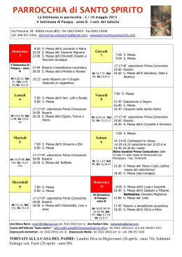 apri/scarica il file in PDF. - Parrocchia di Santo Spirito