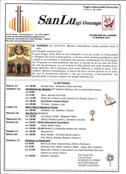 SanLu 12 maggio 2013 - Parrocchia San Luigi Gonzaga Pesaro