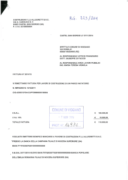 COSTRUZIONI F.LLI ALLEGRETTI S.N.C.