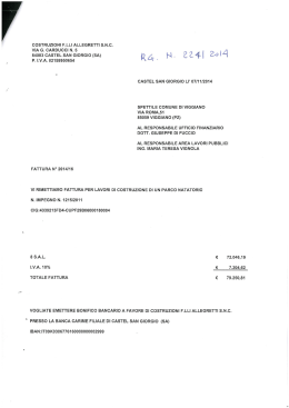 COSTRUZIONI F.LLI ALLEGRETTI S.N.C. VIA G. cmuucm N. 5