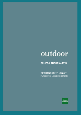Scheda Tecnica Linea Outdoor Listone Giordano