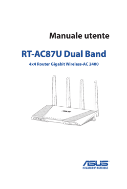Manuale utente RT-AC87U Dual Band