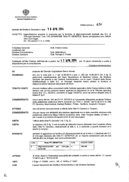 Deliberazione n.651 del 16/04/2014