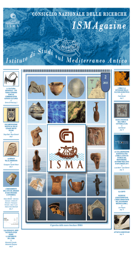 ISMAgazine - Consiglio Nazionale delle Ricerche