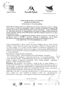 Verbale di gara n. 3 del 26.05.2015