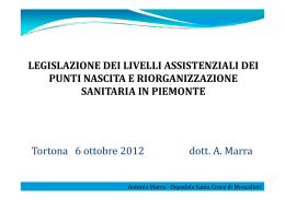 LEGISLAZIONE DEI PUNTI NASCITA