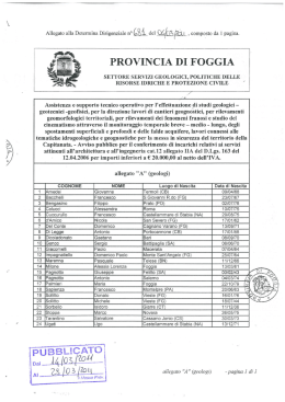 681 elenco allegato - Provincia di Foggia