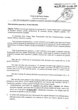 det. n. 34 del 19.04.2013 ammis.esclusi ass.sociali ()
