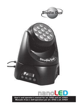 User`s and operator`s manual for art. 0702 and art