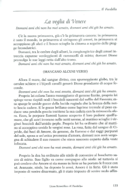 La veglia di Venere, Bina Coppola Catullo, Liber