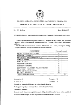 VERBALE DI DELIBERAZIONE DEL CONSIGLIO COMUNALE