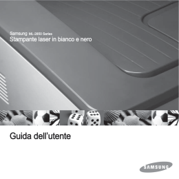 Manuale Samsung ML-2850 (Piano terra Ciari)