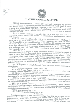 Seconda commissione esami avvocato 2014