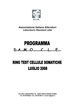 Associazione Italiana Allevatori Laboratorio Standard Latte