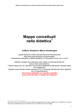 Mappe concettuali nella didattica