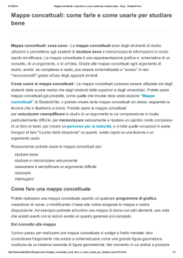 Mappe concettuali: come Blog