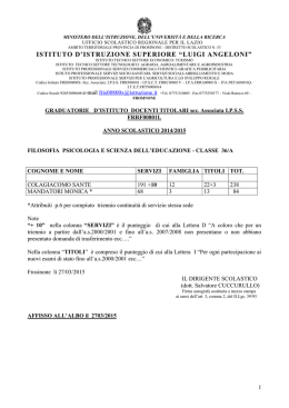 ISTITUTO D`ISTRUZIONE SUPERIORE &ldquo;LUIGI ANGELONI&rdquo;