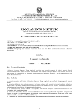 Visualizza il regolamento - Agro