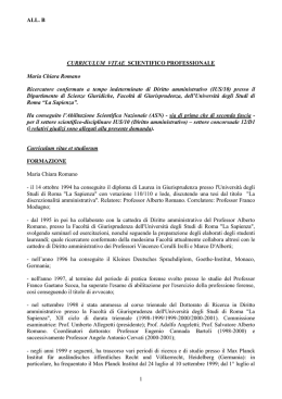 Maria Chiara Romano - Universit&agrave; di Roma Sapienza