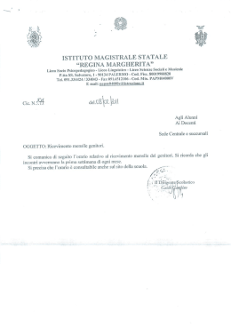 ISTITUTO MAGISTRALE STATALE &ldquo;REGINA MARGHERITA&rdquo;