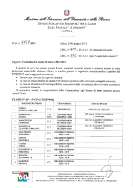 ufficio scolastico regionale per il lazio liceo statale &ldquo;a. manzoni&rdquo; latina